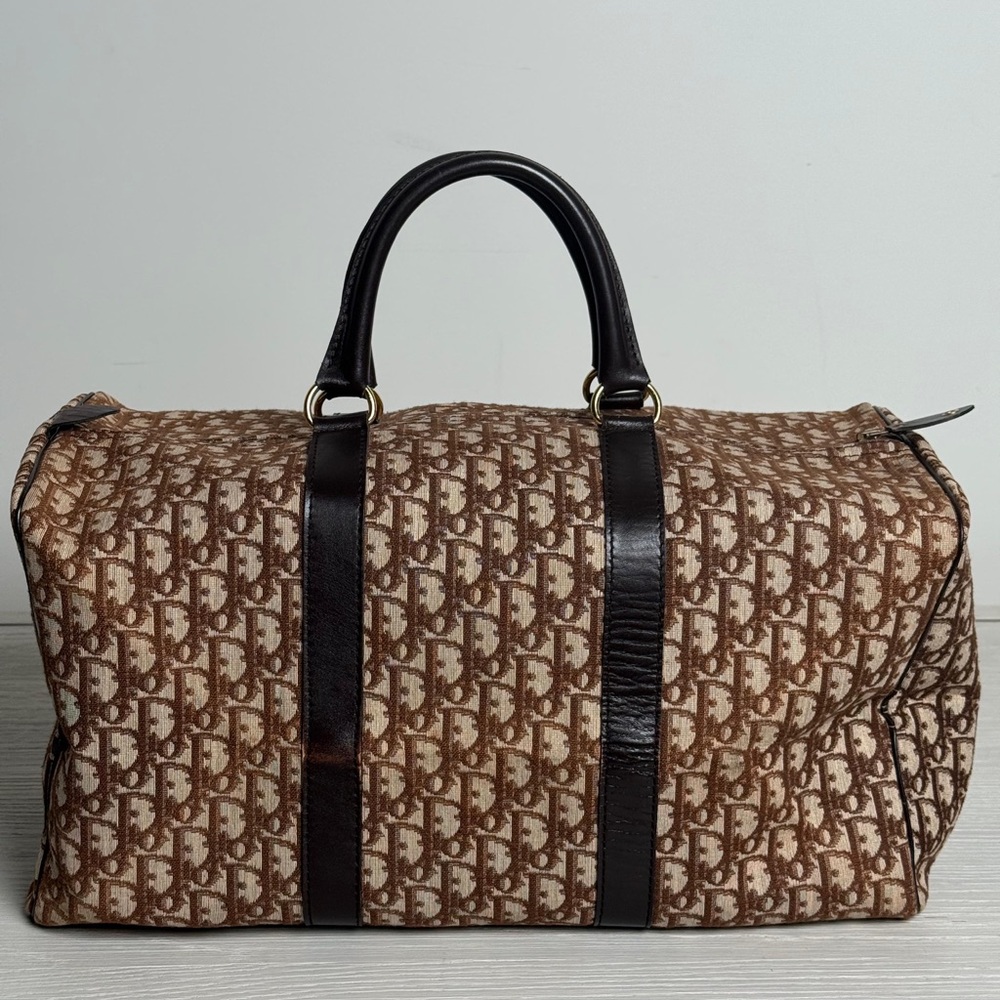 Dior Vintage Diorisssimo Monogram Brown Boston Bag